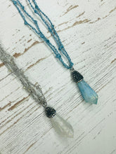 Load image into Gallery viewer, Long Crystal Necklace w/ Earrings
