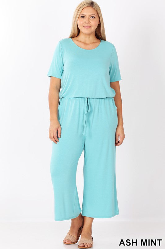 Capri Jumpsuit With Pockets