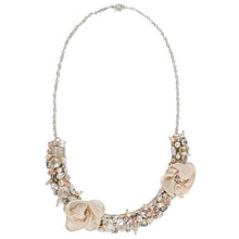 Load image into Gallery viewer, Vintage Pearl Necklace With Ivory Flowers
