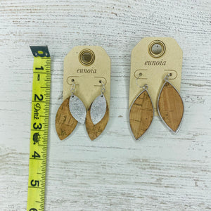 Wooden Leave Earrings