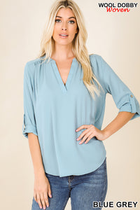 Split Neck Blouse
