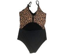 Load image into Gallery viewer, Women&#39;s One Piece Leopard Print Color Block
