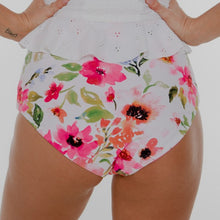 Load image into Gallery viewer, Pink/Pink Floral High Rise Reversible Bottoms
