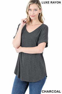 Everyday Cuff Sleeve V-Neck