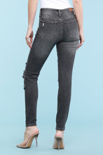 Load image into Gallery viewer, Judy Blue Mid Rise Destroyed Skinny Grey
