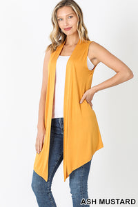 Open Sleeveless Cardigan