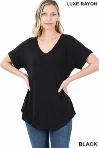 Everyday Cuff Sleeve V-Neck
