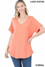 Load image into Gallery viewer, Everyday Cuff Sleeve V-Neck
