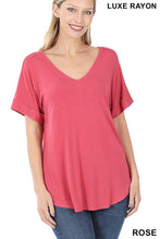 Load image into Gallery viewer, Everyday Cuff Sleeve V-Neck
