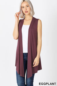 Open Sleeveless Cardigan