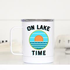 Stainless Steel Coffee Mug- On lake time