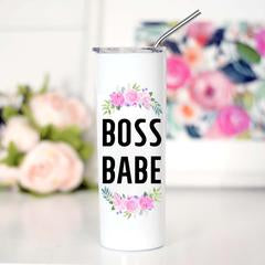 Tall Travel Cup- Boss Babe