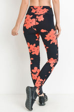 Load image into Gallery viewer, Highwaist Vintage Leggings Hibiscus Black
