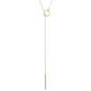 Circle Lariat Necklace