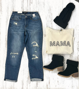 Judy Blue Thermal Patch Boyfriend