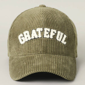 Grateful corduroy ballcap