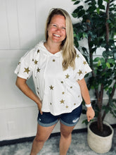 Load image into Gallery viewer, Golden Star Hoodie Top

