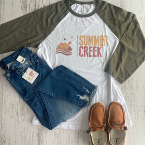 Fall Summer Creek Baseball Tee