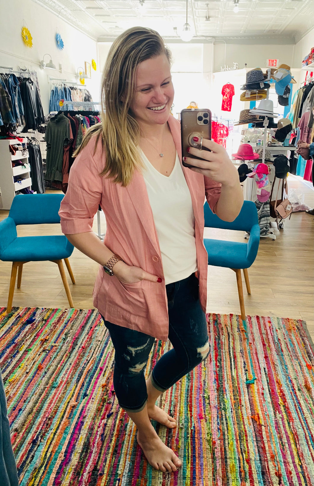 Short Sleeve Blazer
