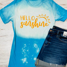 Load image into Gallery viewer, Hello Sunshine Bleached Tee

