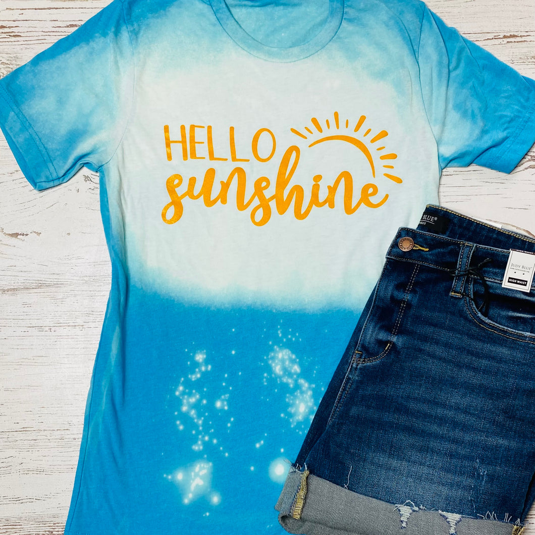 Hello Sunshine Bleached Tee