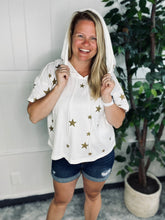 Load image into Gallery viewer, Golden Star Hoodie Top
