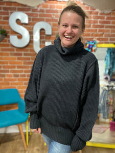 Oversized Turtleneck Sweater