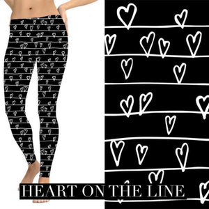 Hearts On A Line Leggings