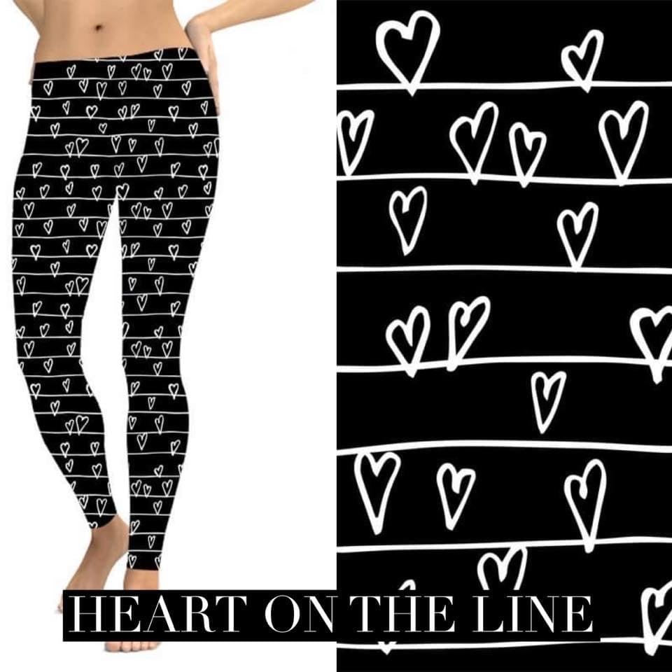 Hearts On A Line Leggings