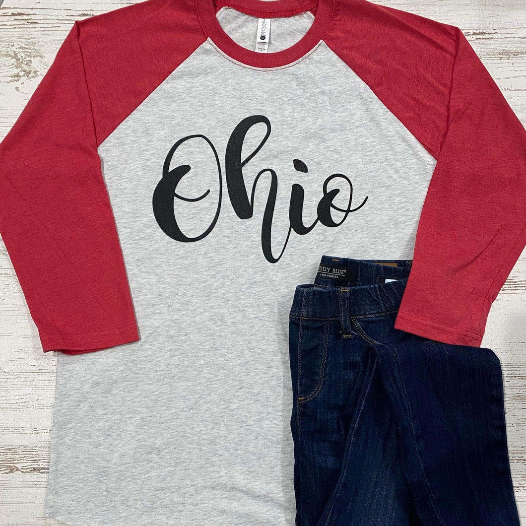 Ohio Baseball Tee