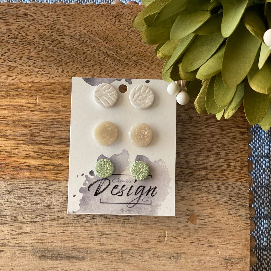 White, Opal & Green Stud Pack