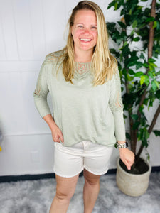 Lace Round Neck Top