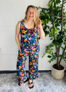 Vaca Floral Jumpsuit