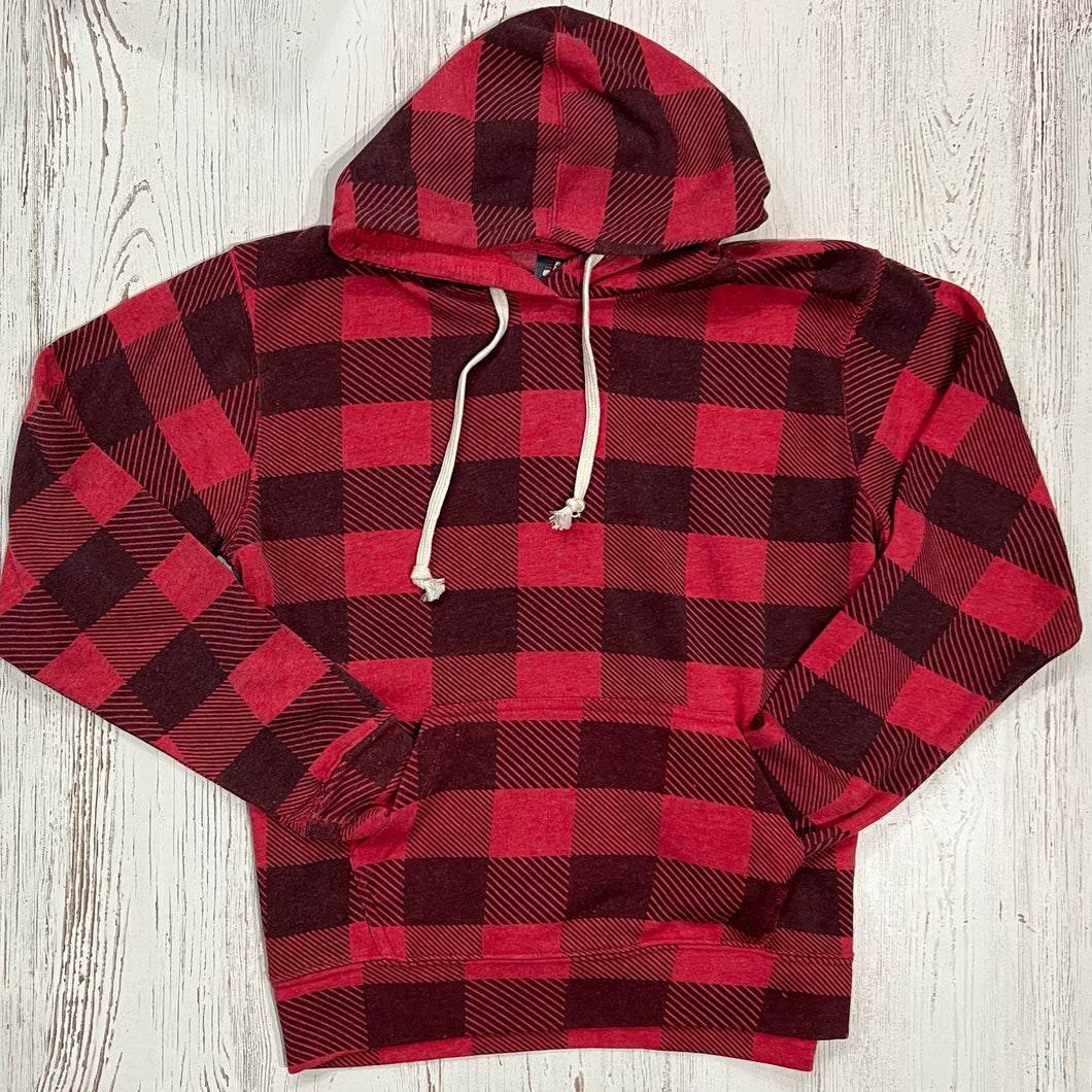 Red Plaid Hoodie
