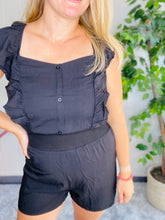 Load image into Gallery viewer, Ruffle Sleeve Romper
