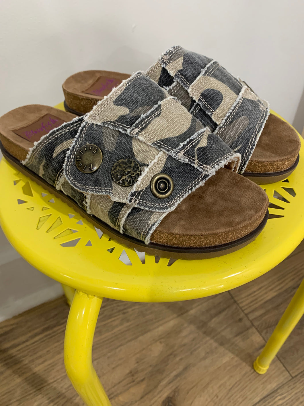 Blowfish Camo Canvas Sandals