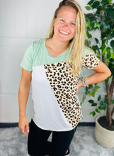 Load image into Gallery viewer, Cheetah Color Block Top
