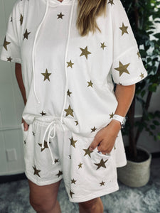 Golden Star Hoodie Top