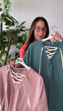 Load image into Gallery viewer, Criss Cross V Neck Top
