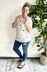 Short Sleeve Hooded Star Top
