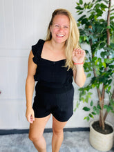 Load image into Gallery viewer, Ruffle Sleeve Romper
